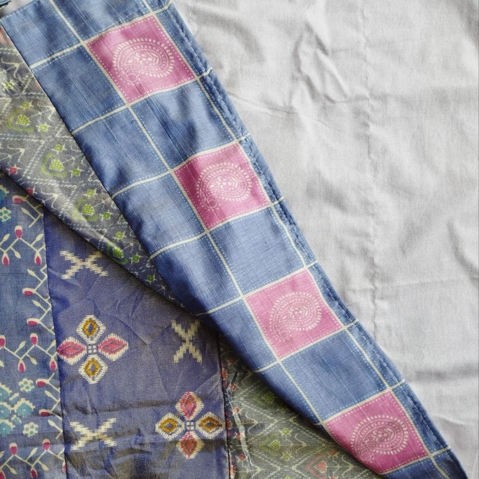 Set: 3x 1/2 Sari- Vorhang 200 x 110 cm