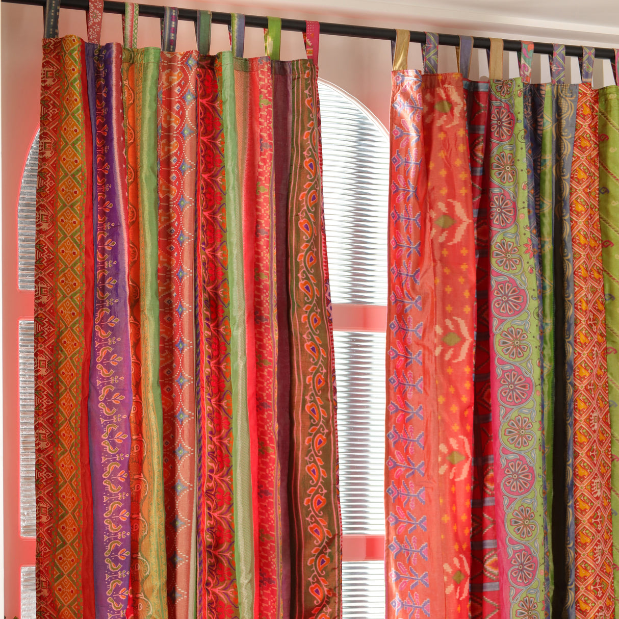 Sari Vorhang Bunt - 2-teilig Patchwork Gardinen