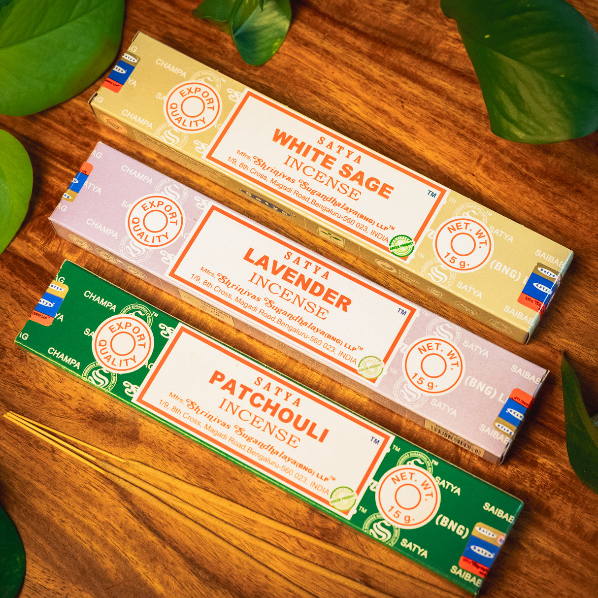 3x Satya Räucherstäbchen Set Erdung & Reinigung – Ruhe, Schutz und Klarheit