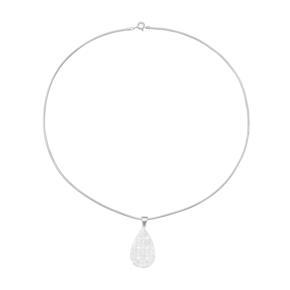 Schmuckset Lebensblume Silber- Ohrringe & Halskette