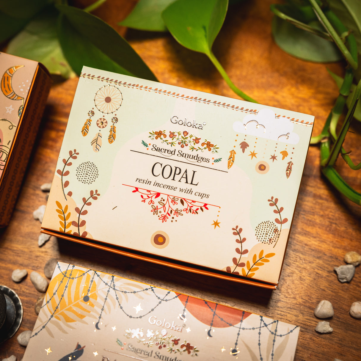 Smudge Cup Set Sechs Aromen indisches Räucherwerk von Goloka