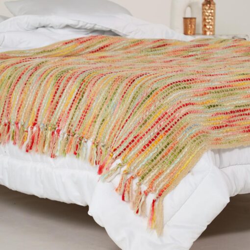 Gewebte Tagesdecke Bhilwara - bunt & weich