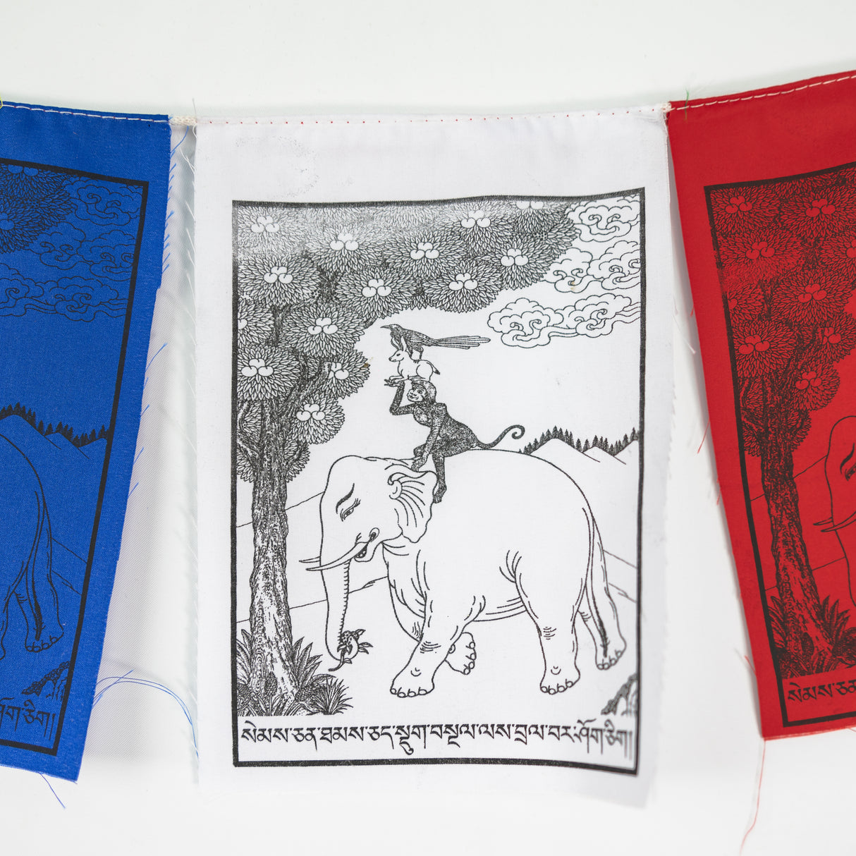 Tibetische Gebetsfahne 4 Freunde