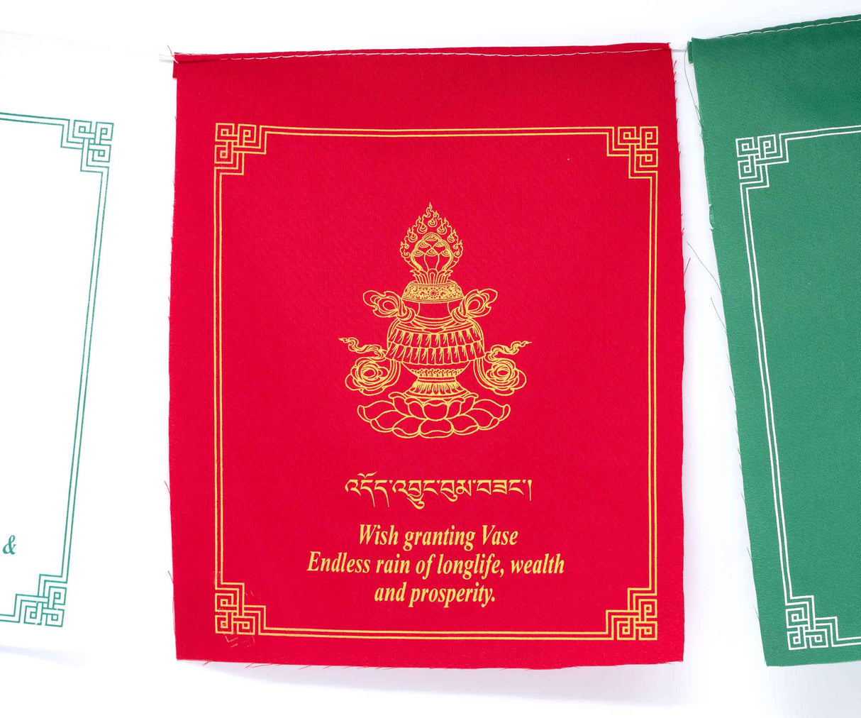 Tibetische Gebetsfahne 8 glücksverheissene Symbole