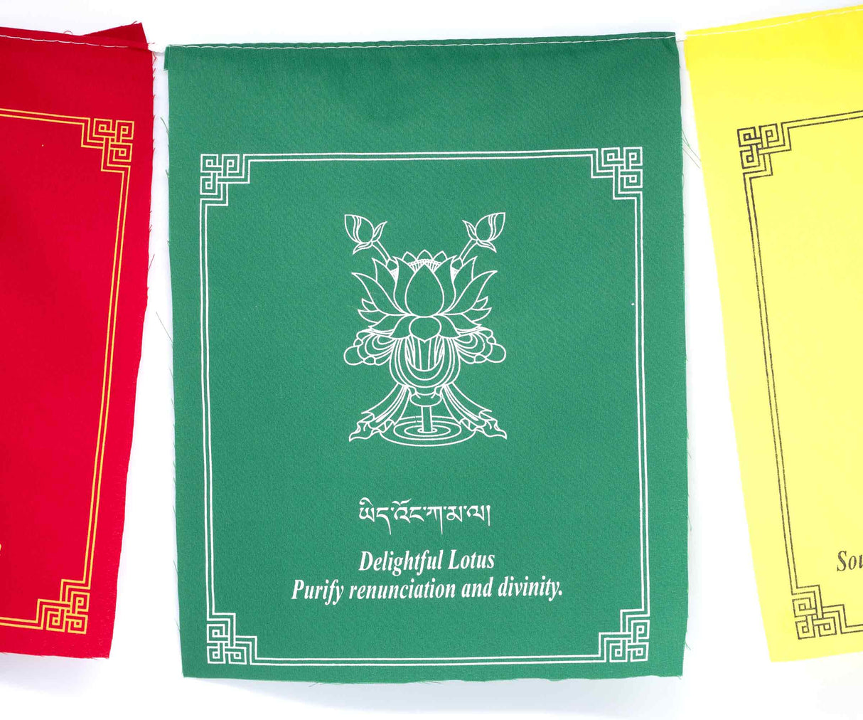 Tibetische Gebetsfahne 8 glücksverheissene Symbole