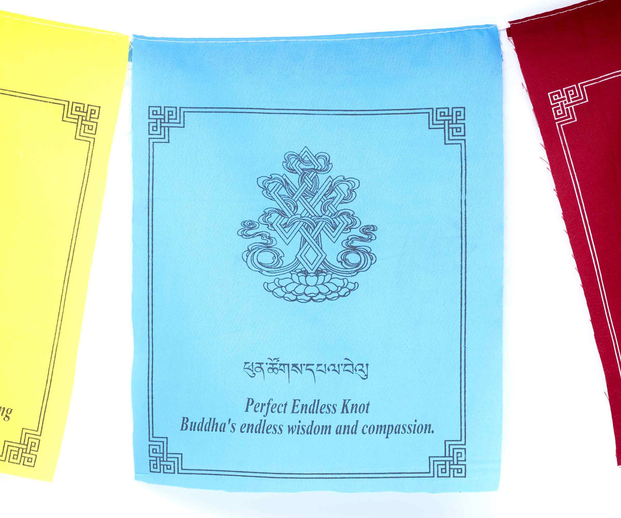 Tibetische Gebetsfahne 8 glücksverheissene Symbole