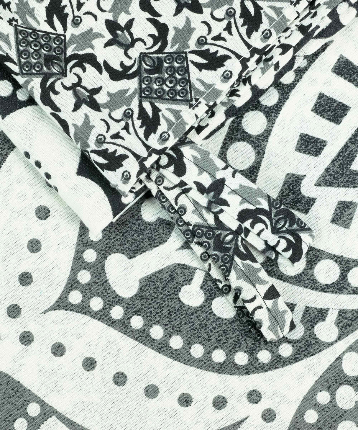 Vorhang Ombre Mandala schwarz grau - 2-teilig