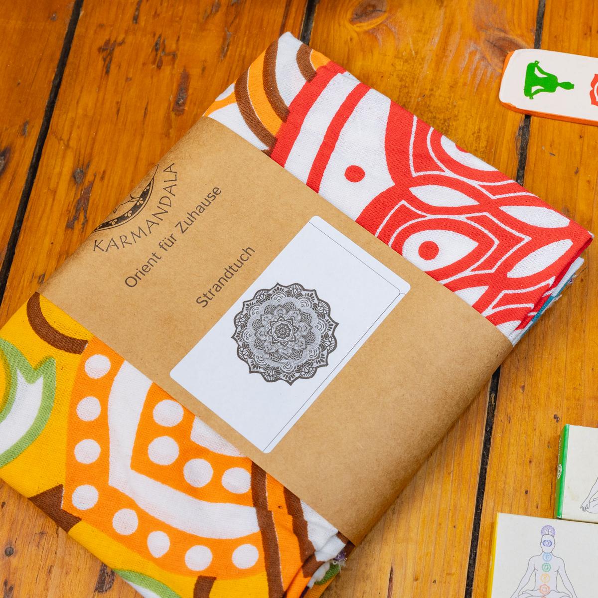 Yoga Set 1 - 7 Chakren Strandtuch + Räucherstäbchen Collection und Halter