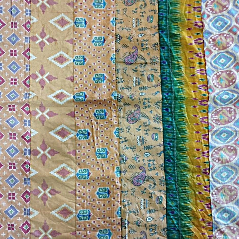 Einzelstück 1/2 Sari- Vorhang Gelb 250 x 110 cm