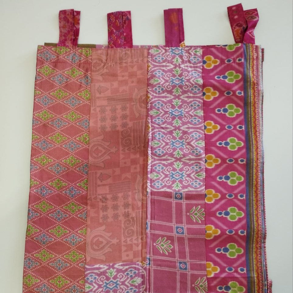 Einzelstück 1/2 Sari- Vorhang Pink 210 x 110 cm