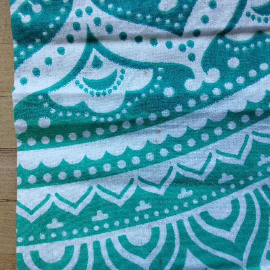 B-Ware Wandtuch Ombre Mandala Türkis Medium