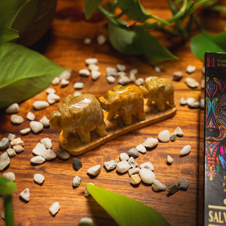 3er Set Smudge Stick von Goloka + Halter