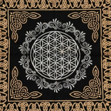 Altartuch Mandala
Schwarz-Silber-Gold
65x65cm