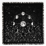 Altartuch Mondzyklus
Schwarz-Silber-Gold
65x65cm
