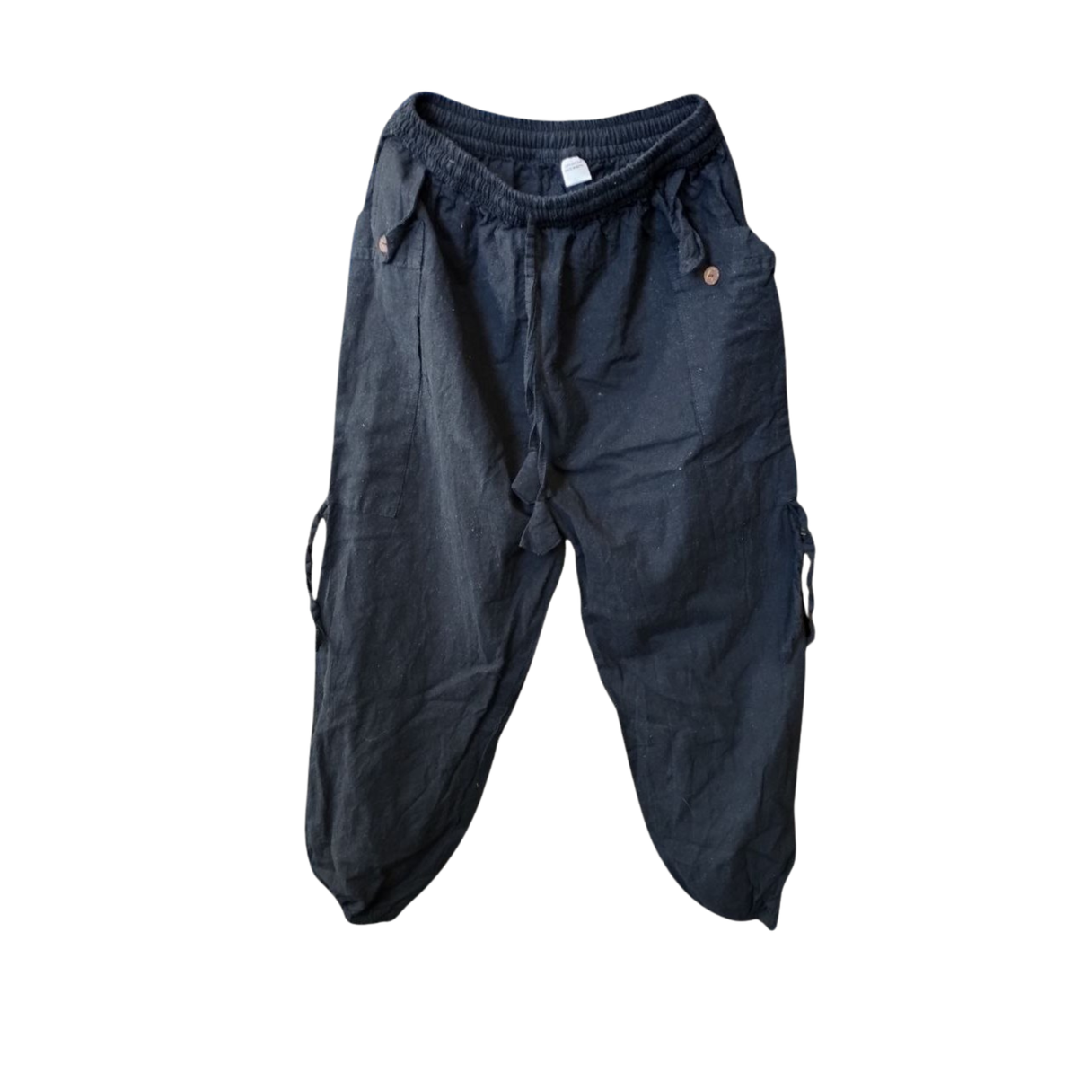 Muster Goa Hose Schwarz mit Taschen