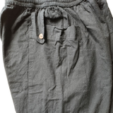 Muster Goa Hose Schwarz mit Taschen