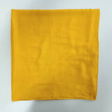 Halstuch Baumwolle Goldgelb 100x100 cm