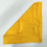 Halstuch Baumwolle Goldgelb 100x100 cm
