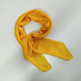Halstuch Baumwolle Goldgelb 100x100 cm