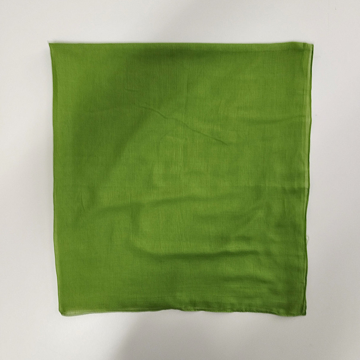 Halstuch Baumwolle Grasgrün 100x100 cm