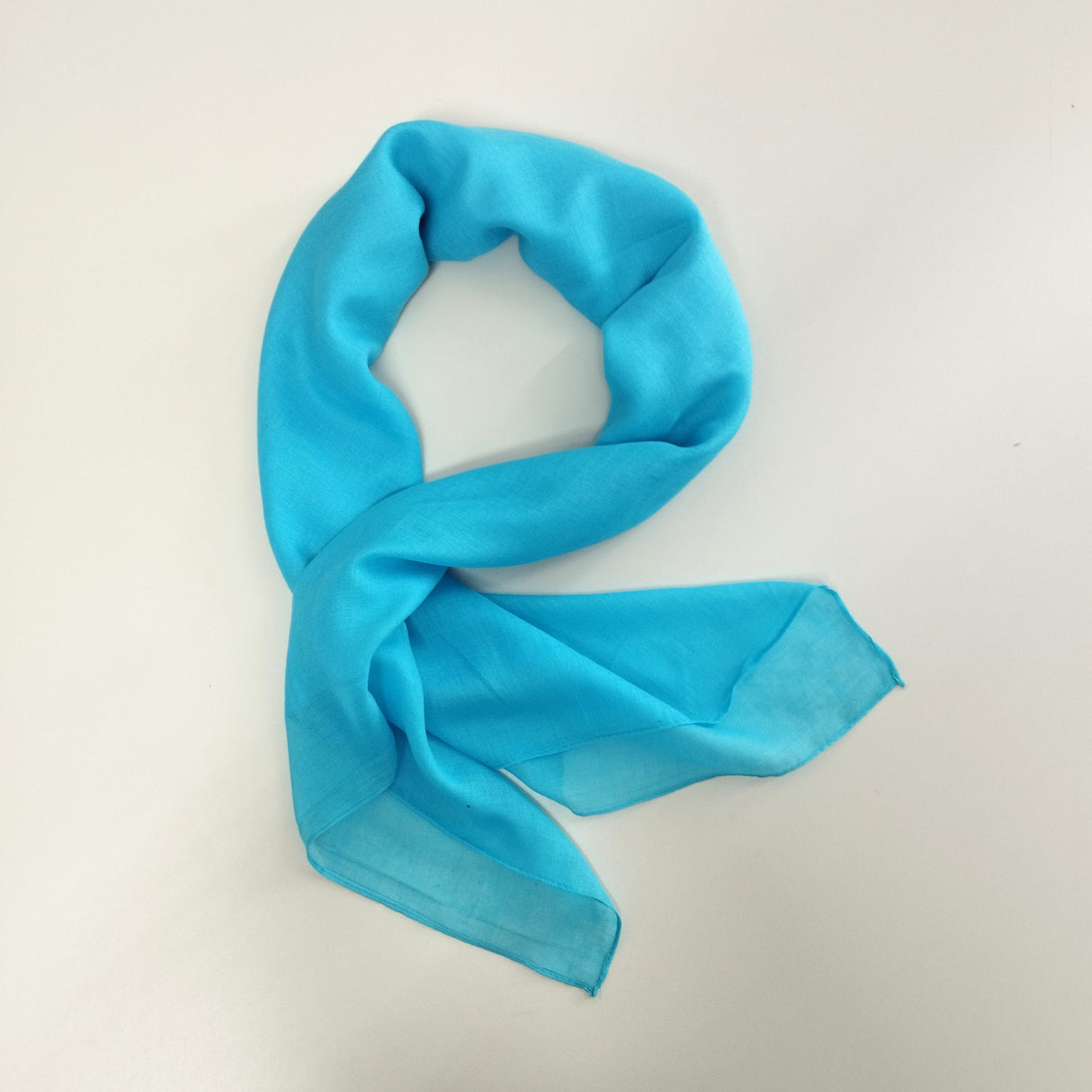 Halstuch Baumwolle Hellblau 100 x 100 cm