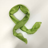 Halstuch Baumwolle Maigrün 100x100 cm