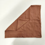 Halstuch Baumwolle Mokka 100x100 cm