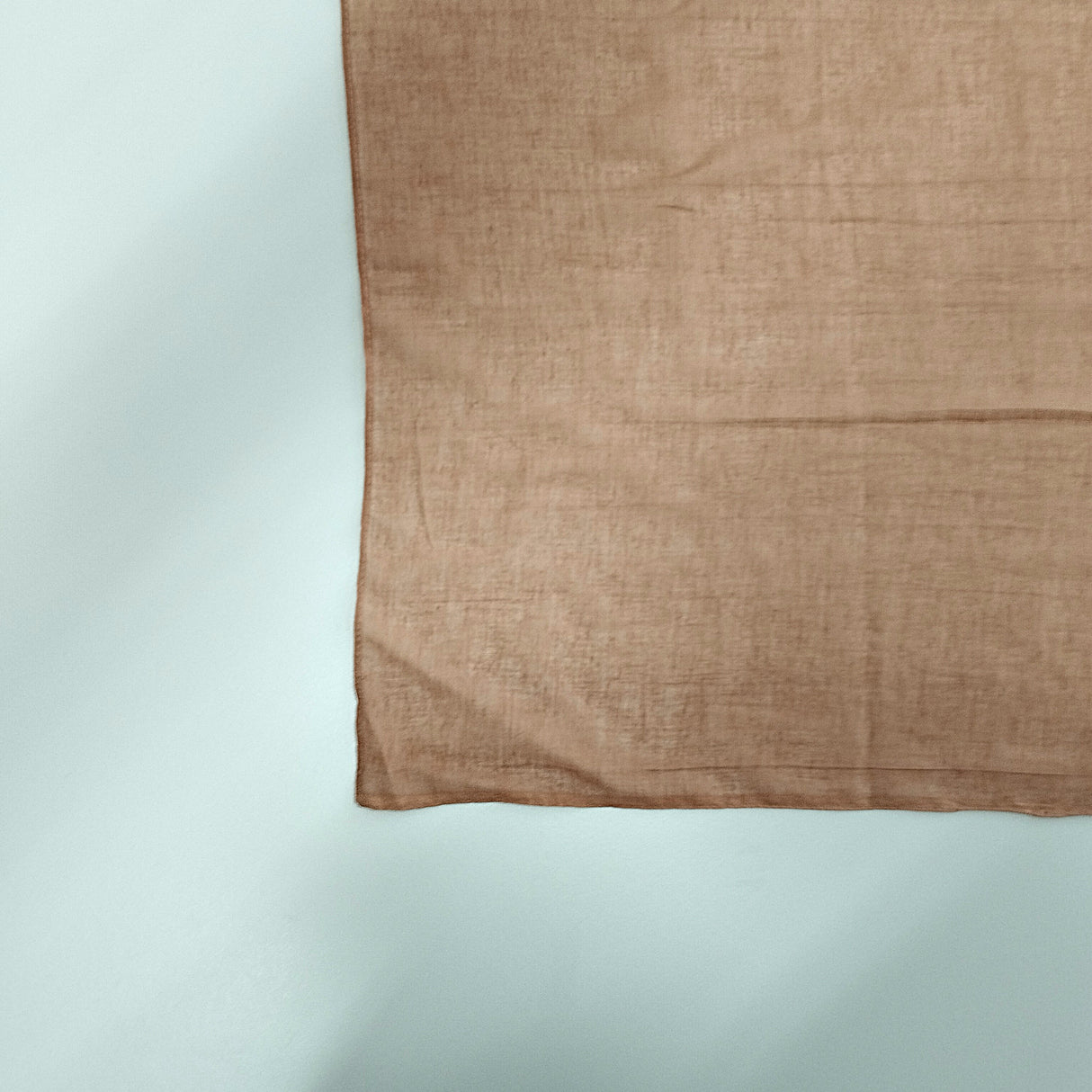 Halstuch Baumwolle Nussbraun 100x100 cm