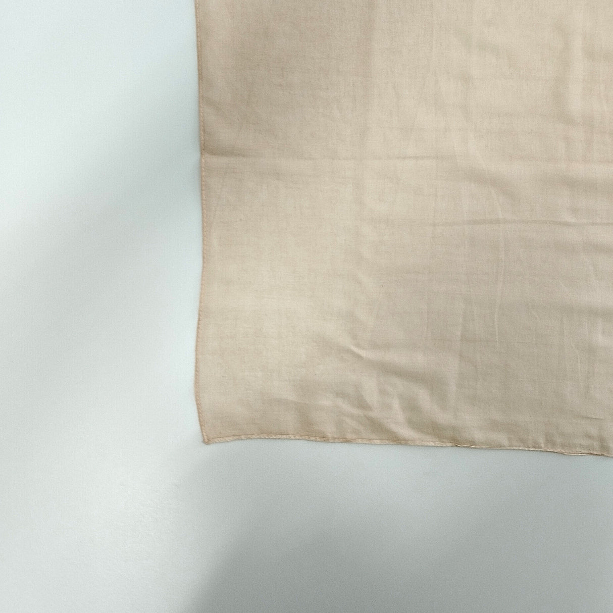 Halstuch Baumwolle Sandfarben 100x100 cm