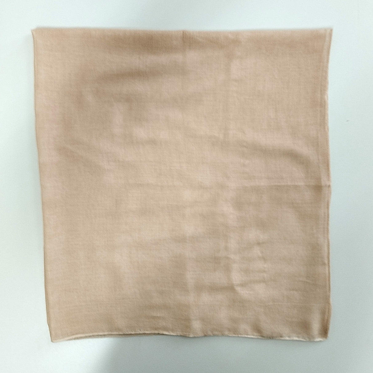 Halstuch Baumwolle Sandfarben 100x100 cm