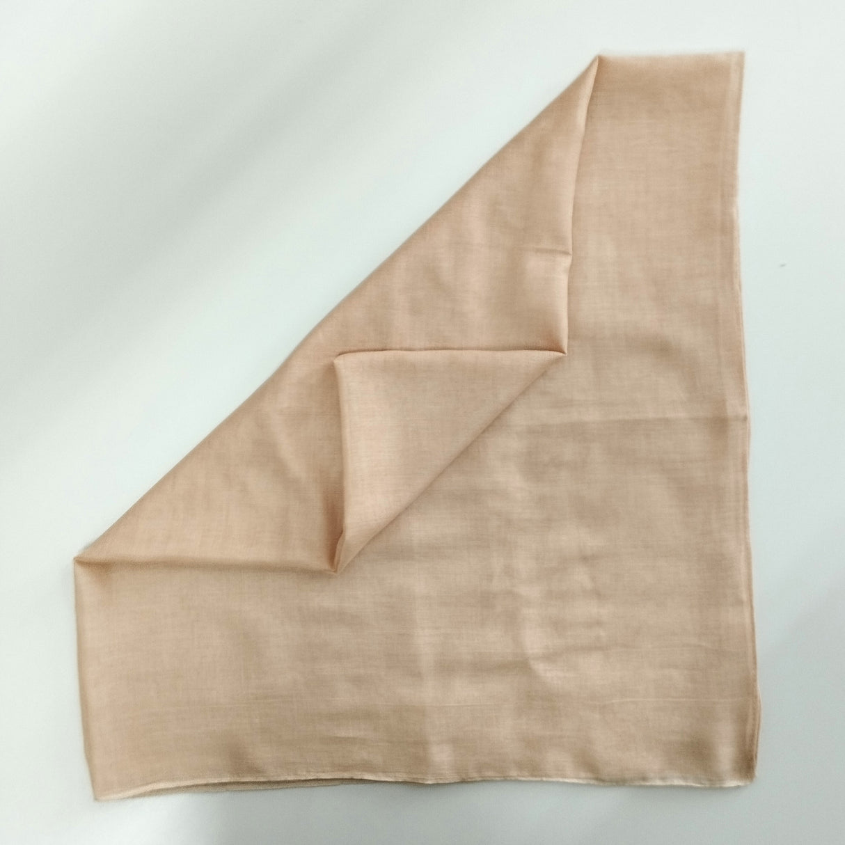 Halstuch Baumwolle Sandfarben 100x100 cm