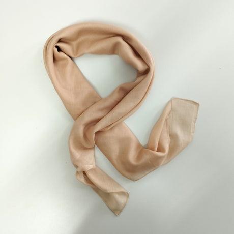 Halstuch Baumwolle Sandfarben 100x100 cm