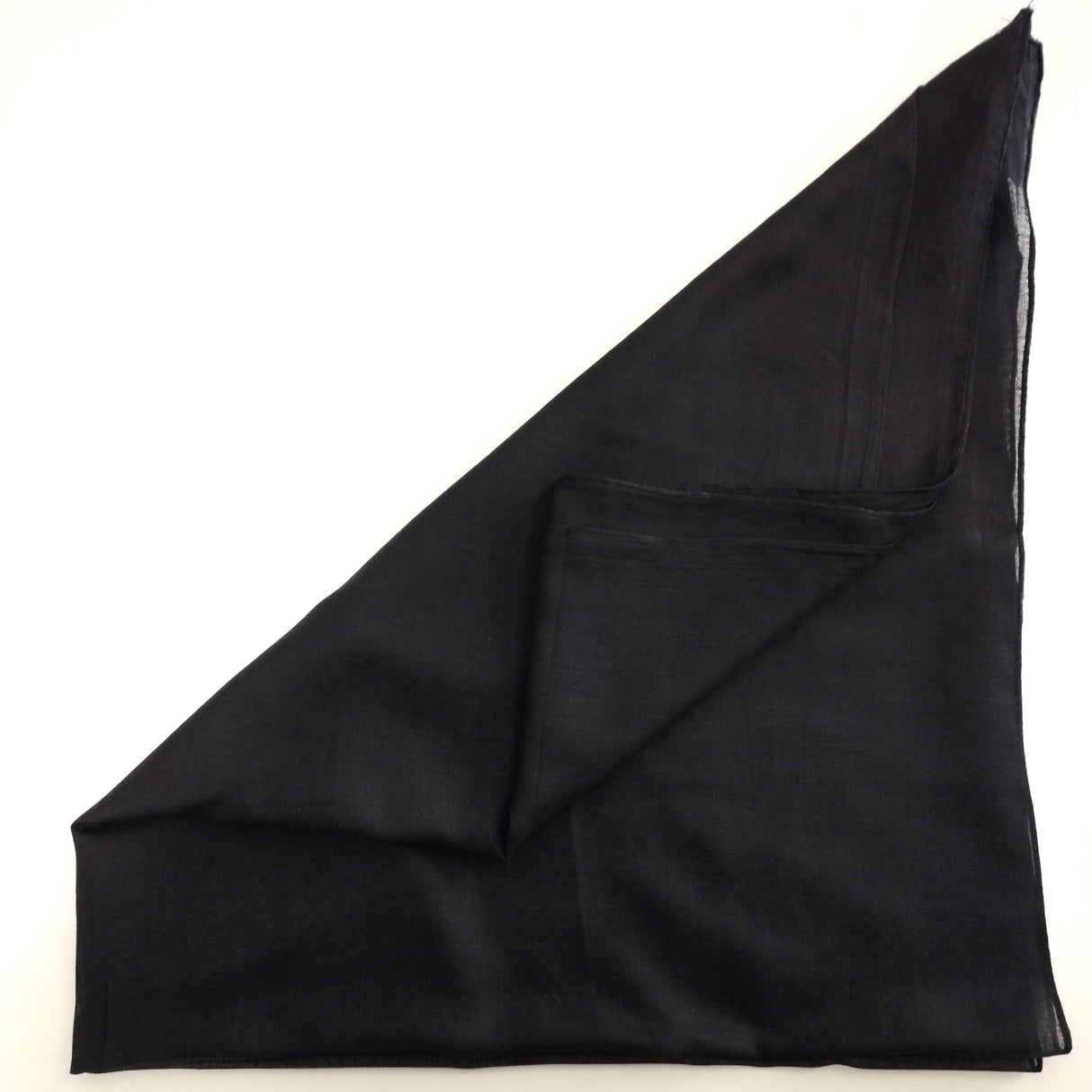 Halstuch Baumwolle Schwarz 100 x 100 cm