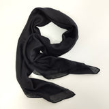 Halstuch Baumwolle Schwarz 100 x 100 cm