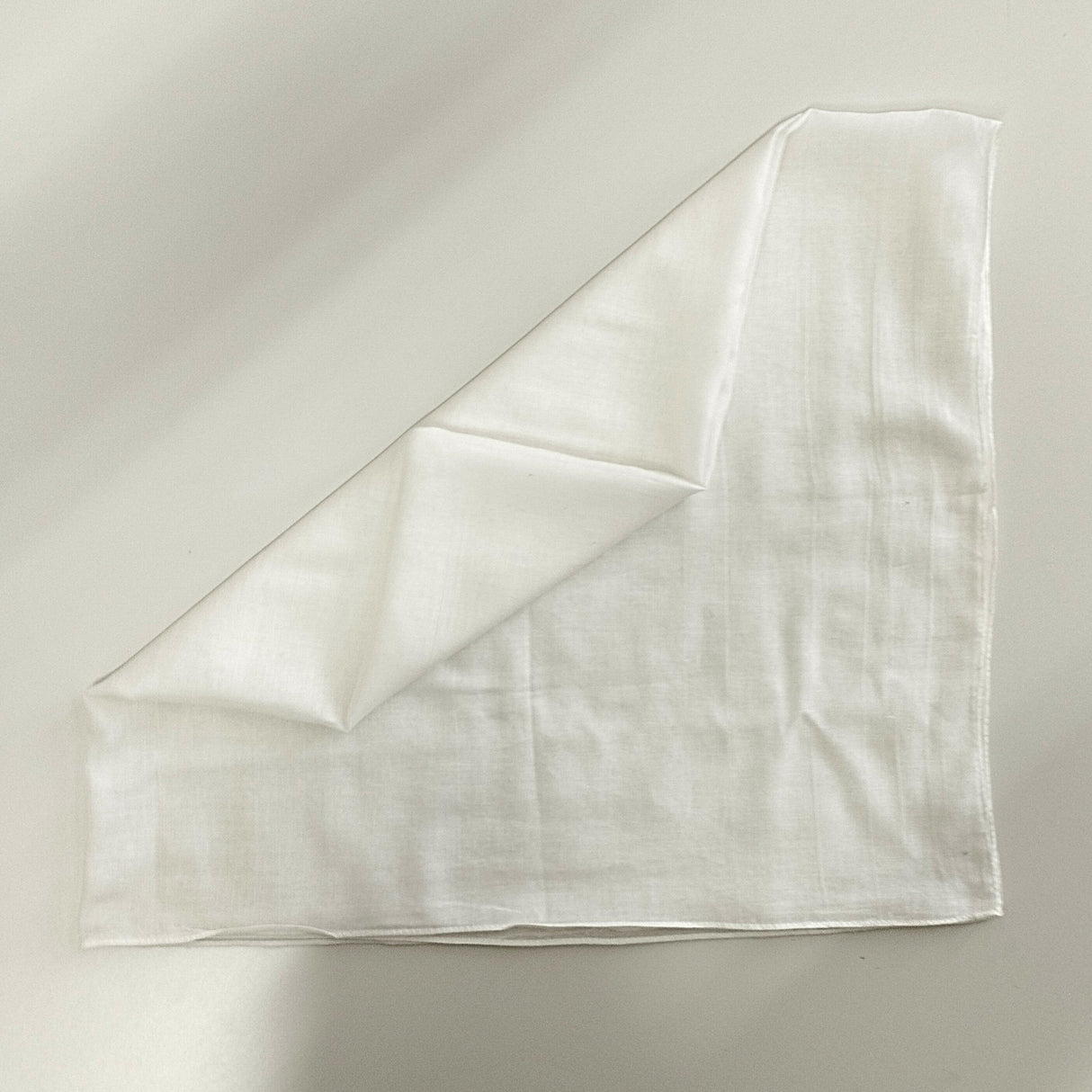 Halstuch Baumwolle Weiß 100x100 cm