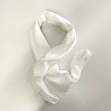 Halstuch Baumwolle Weiß 100x100 cm