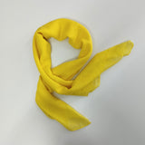 Halstuch Baumwolle Zitronengelb 100x100 cm