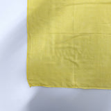 Halstuch Baumwolle Zitronengelb 100x100 cm