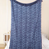 Blockdruck Tagesdecke Raj Mahal - Indigo blau