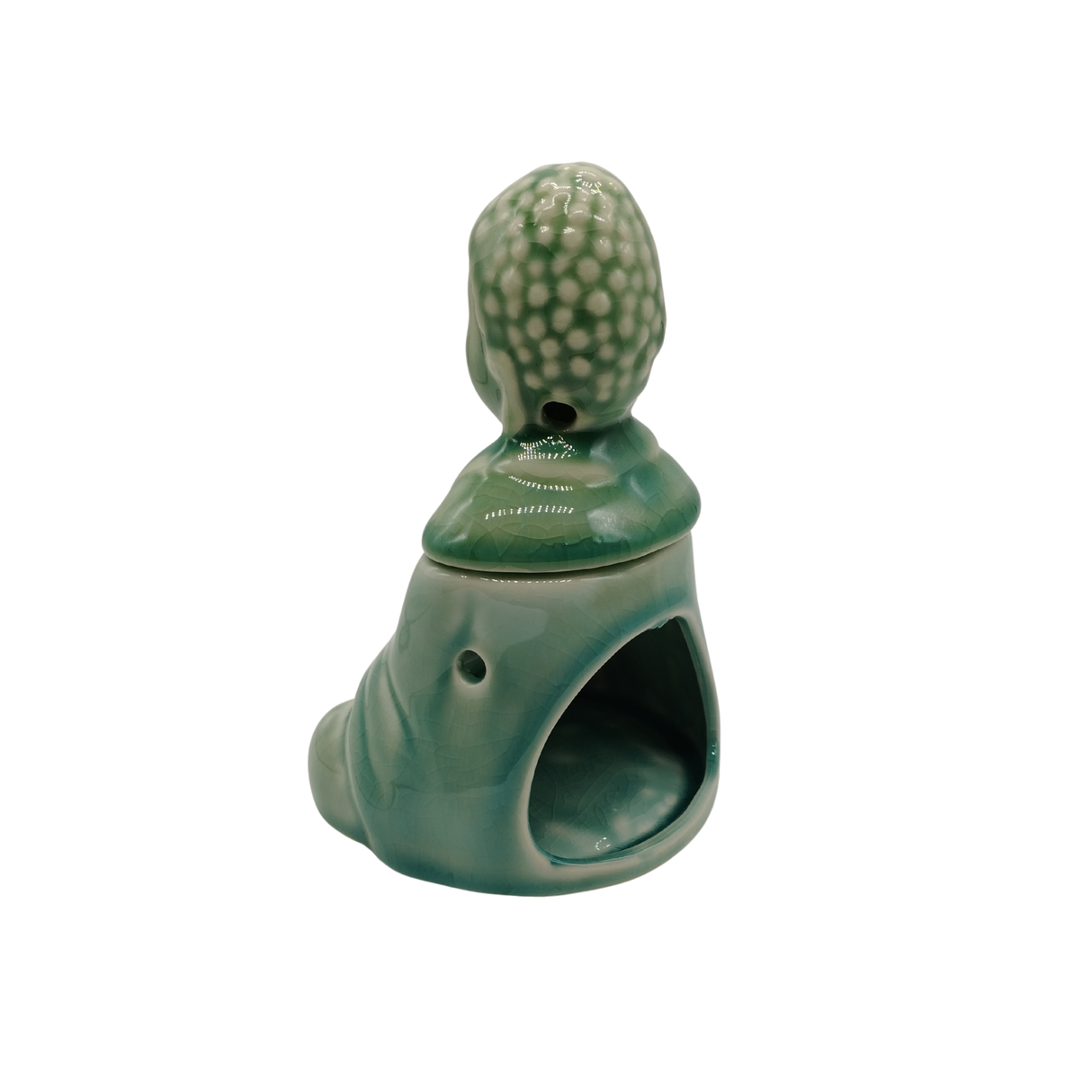 Duftlampe für Öl - Buddha aus Keramik | Teelicht Duftöl Lampe