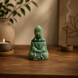 Duftlampe für Öl - Buddha aus Keramik | Teelicht Duftöl Lampe