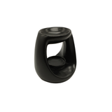 Duftlampe für Öl - Oval Schwarz | Teelicht Duftöl Lampe