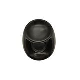 Duftlampe für Öl - Oval Schwarz | Teelicht Duftöl Lampe