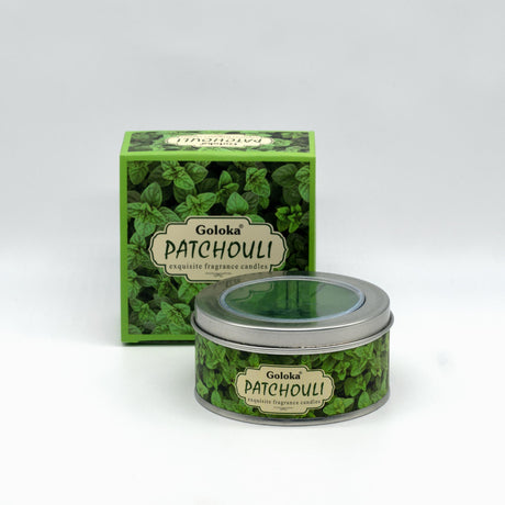 Duftkerze Patchouli von Goloka aus Indien 70g 