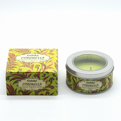 Duftkerze Citronella von Goloka aus Sojawachs Vegan fair gehandelt Karmandala 