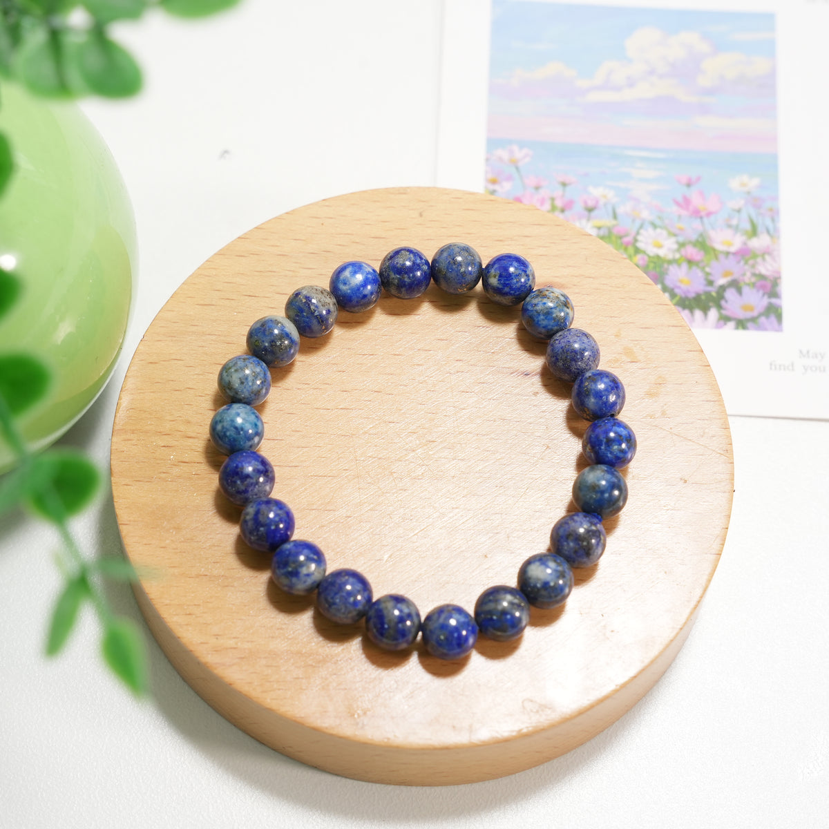 Edelstein Armband Lapislazuli I Funkelnder Sternenhimmel in Steinform