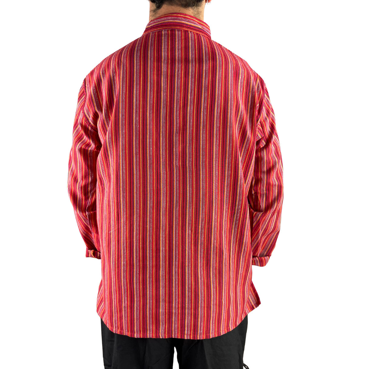 Fischerhemd Rot gestreift