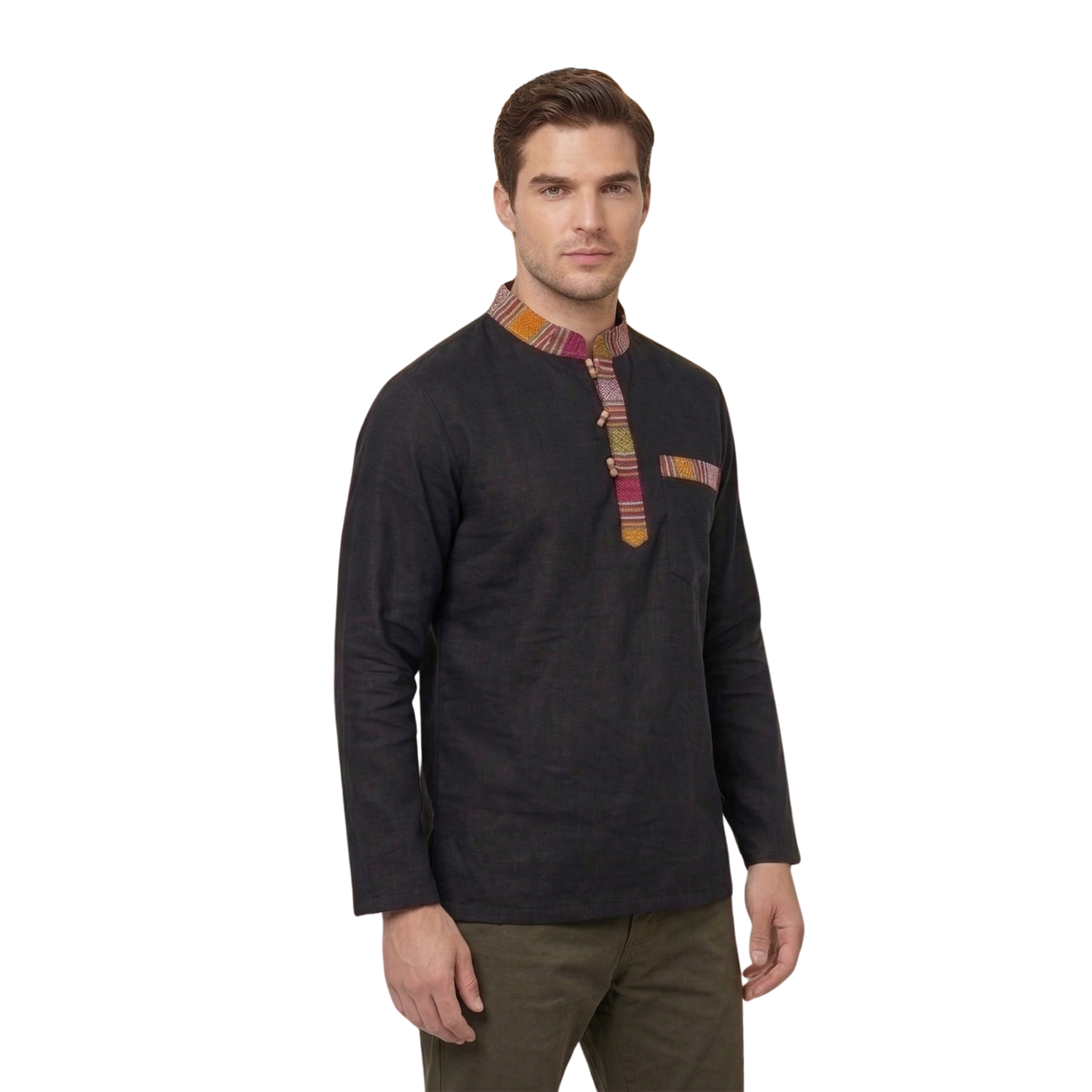 Fischerhemd Schwarz
Boho Hemd
100% Baumwolle
Unisex