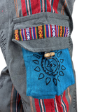 Goa Hose Grau Bunt
