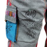 Goa Hose Grau Bunt